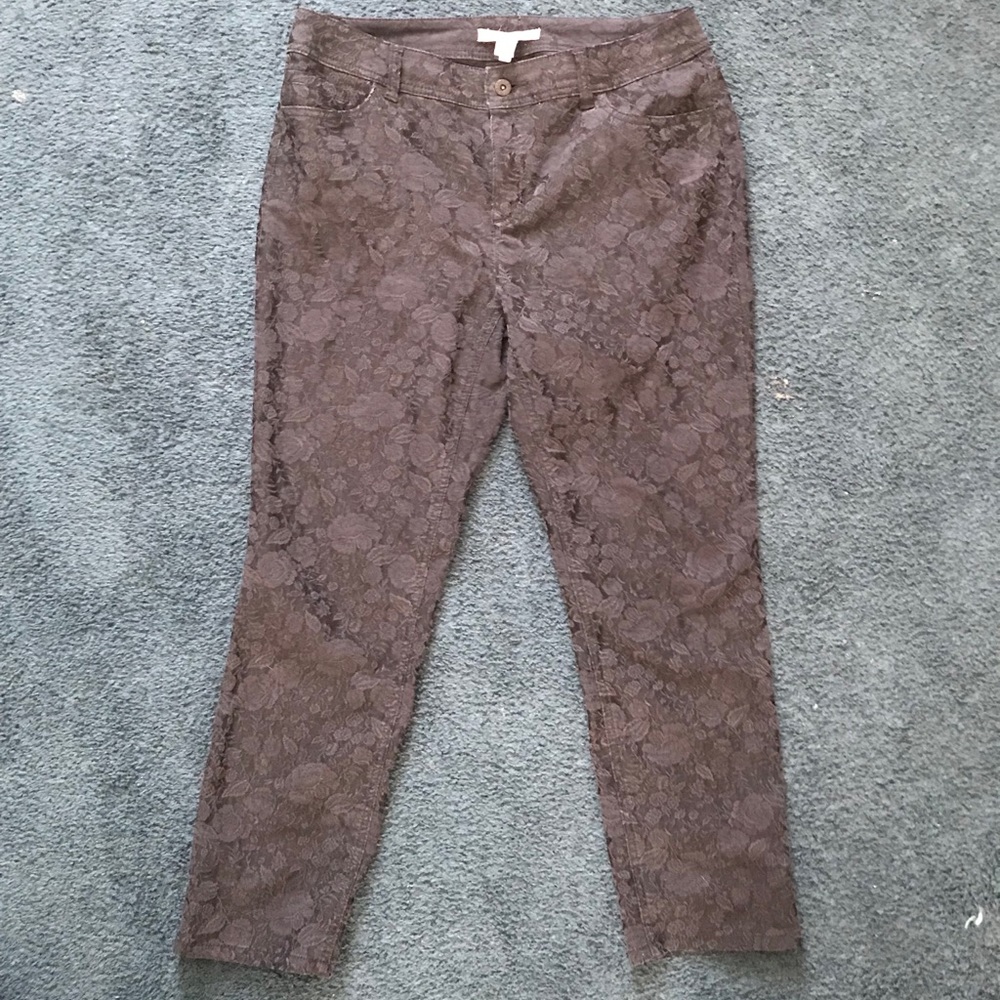 Chico’s black flower pants